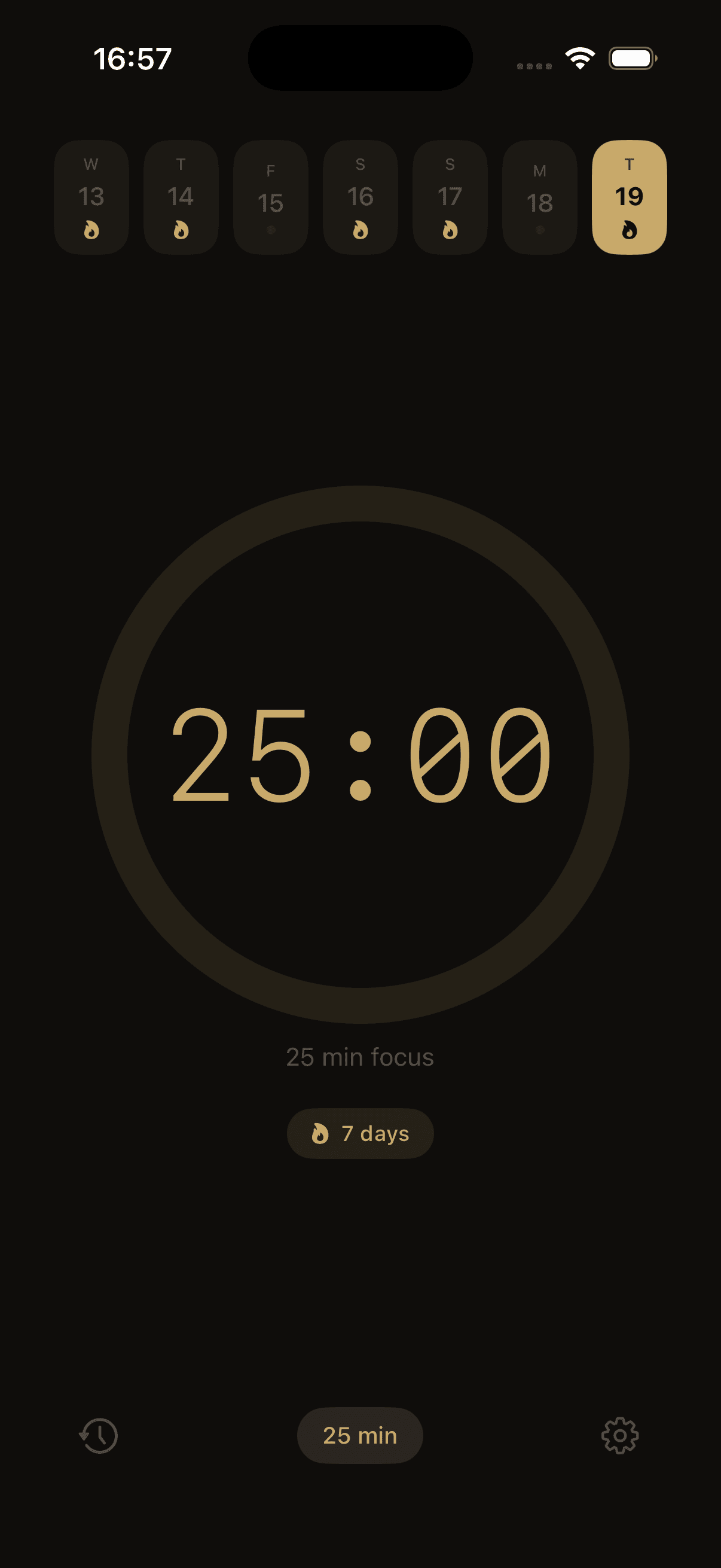FlipTimer App Interface